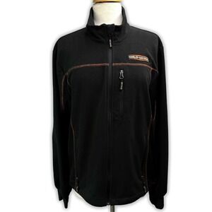 Harley-Davidson Genuine MotorClothes Full Zip Fleece Jacket | Black Men's Medium